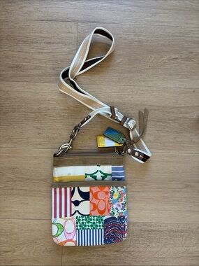 Coach Patchwork Crossbody Bag in bright colors
